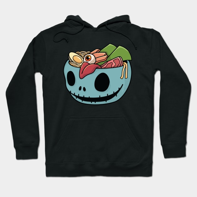 Kawaii Japanese Anime Voodoo Doll Ramen for Halloween and Ramen Lovers Hoodie by spacedowl